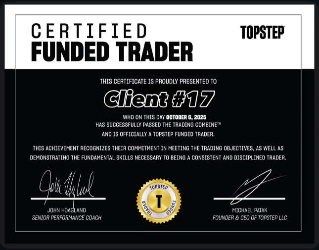 QuantXAlgorithm's tweet image. 🚀 Another Funded QuantX User Passed!
📅 Date: October 6, 2025
Consistency, structure, and precision — that’s the formula.
Another QuantX client just passed their funded evaluation, proving the system continues to deliver real results for disciplined traders.