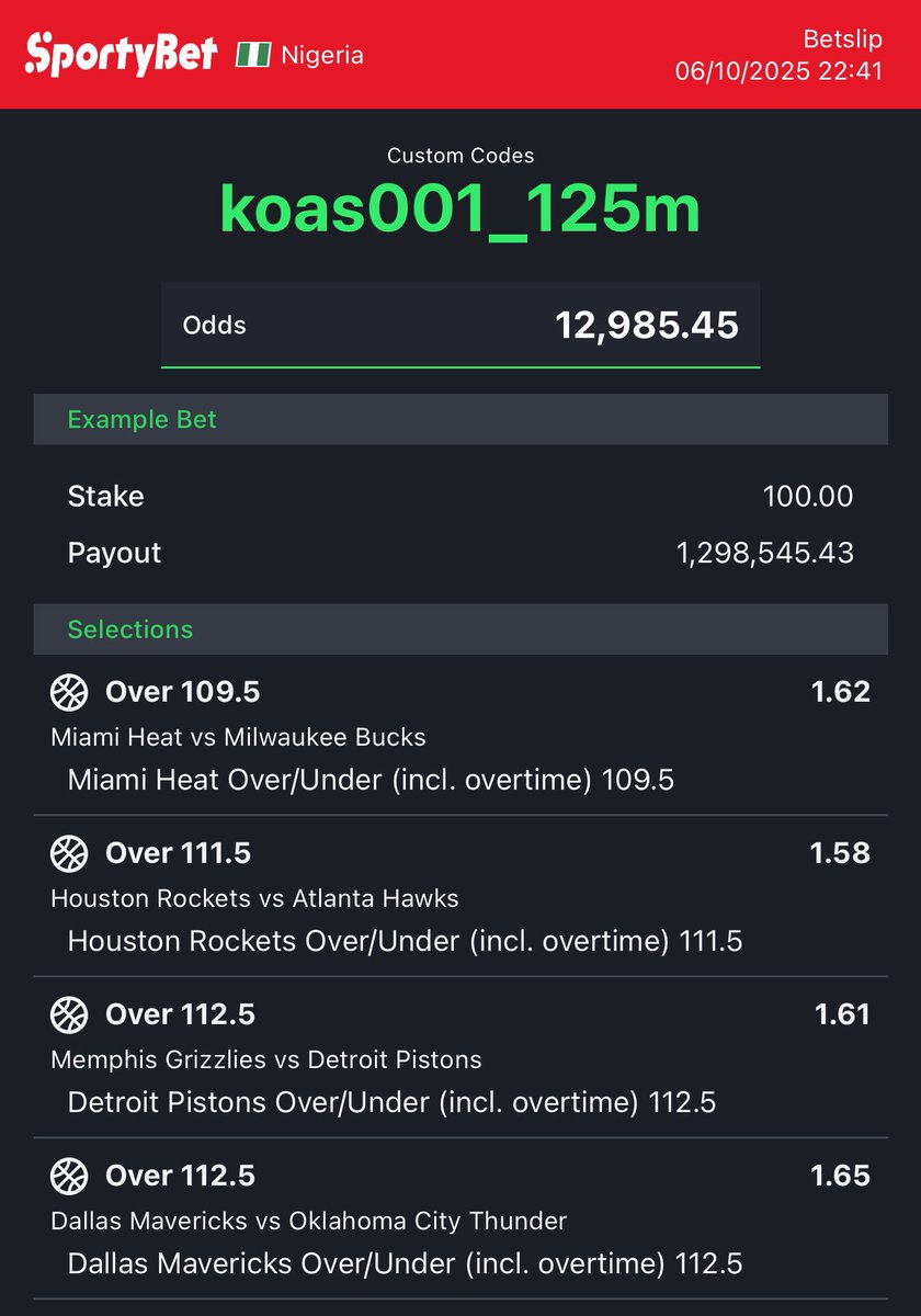 Emmanuel_Tips's tweet image. INSERT THIS CODE : koas001_125m

Remove all NBA AS PERSONAL EDIT 🔞🔞🔞