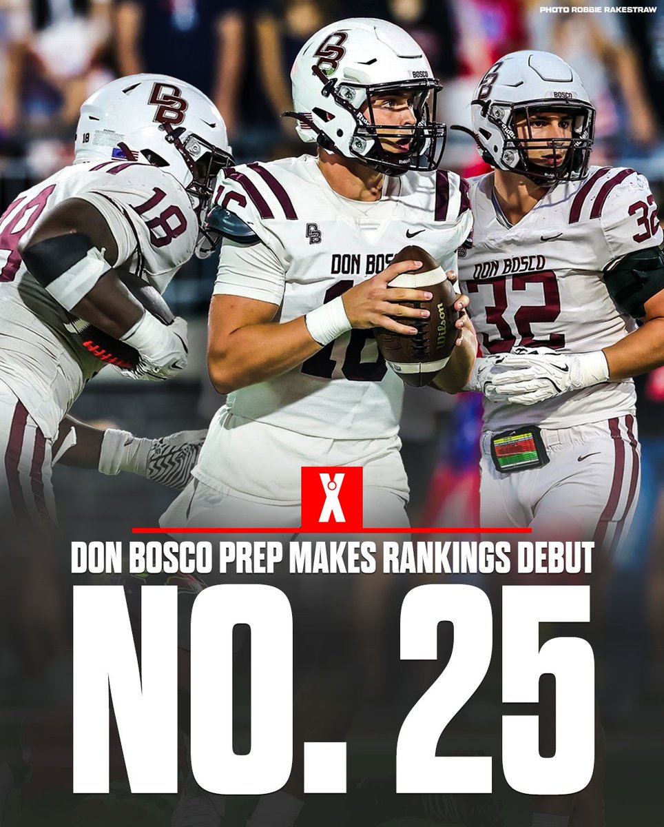 Don Bosco Prep makes its debut in the MaxPreps Top 25 at No. 25 👀🔥

Full story ⬇️
maxpreps.com/news/Wn56bpkjd…