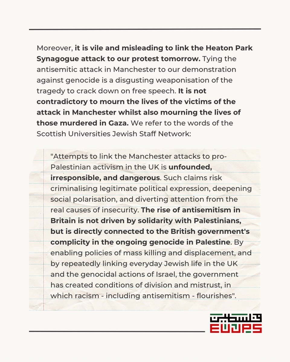 Edinburgh Justice for Palestine tweet media
