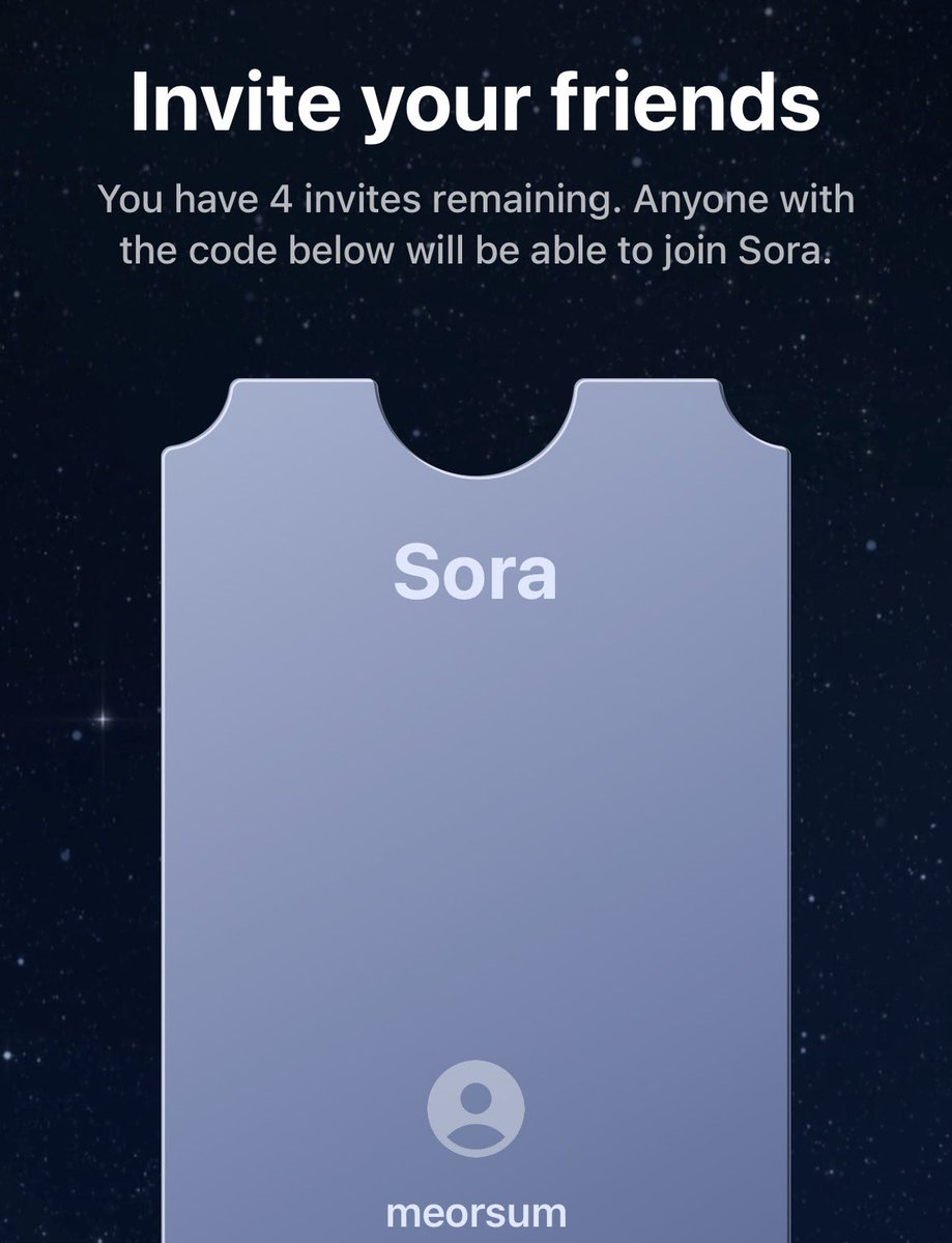 Mrc8x's tweet photo. Selling Sora invite codes 10$ a code dm me if interested https://t.co/cENC4mNH0C