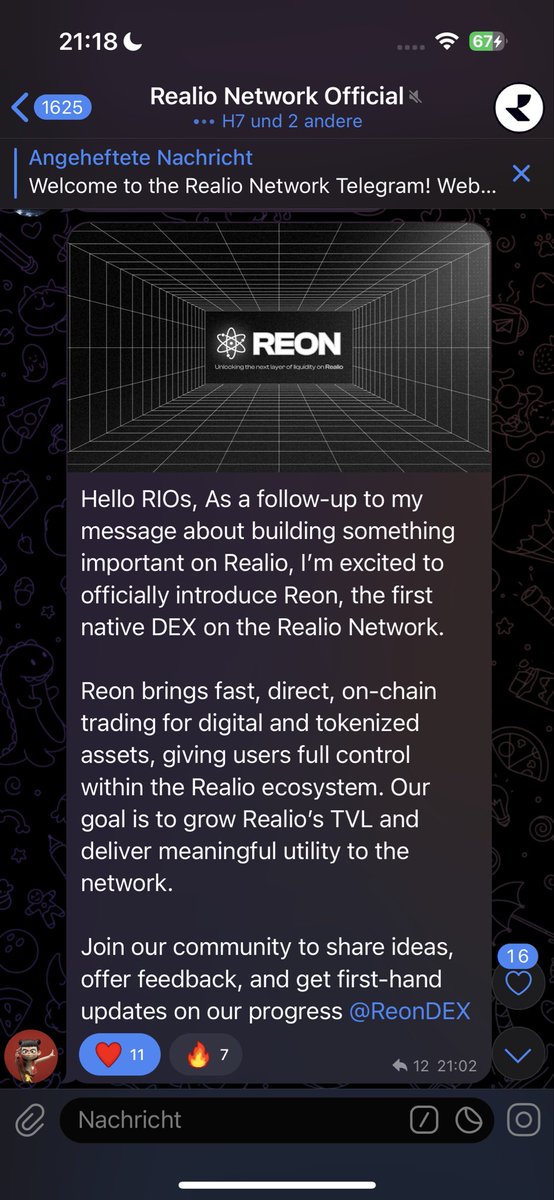 Insane someone is building a dex on <a href="/realio_network/">Realio</a> 

Good stuff is behind the szenes $RIO

Trading tokenized RWAs soon 🔥🔥🔥

<a href="/ReonDEX/">Reon</a>