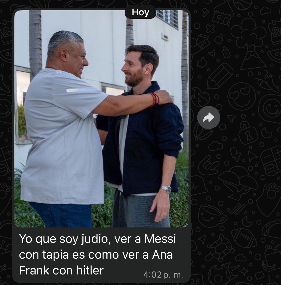 La comparación que tiraba ajajajaajaja