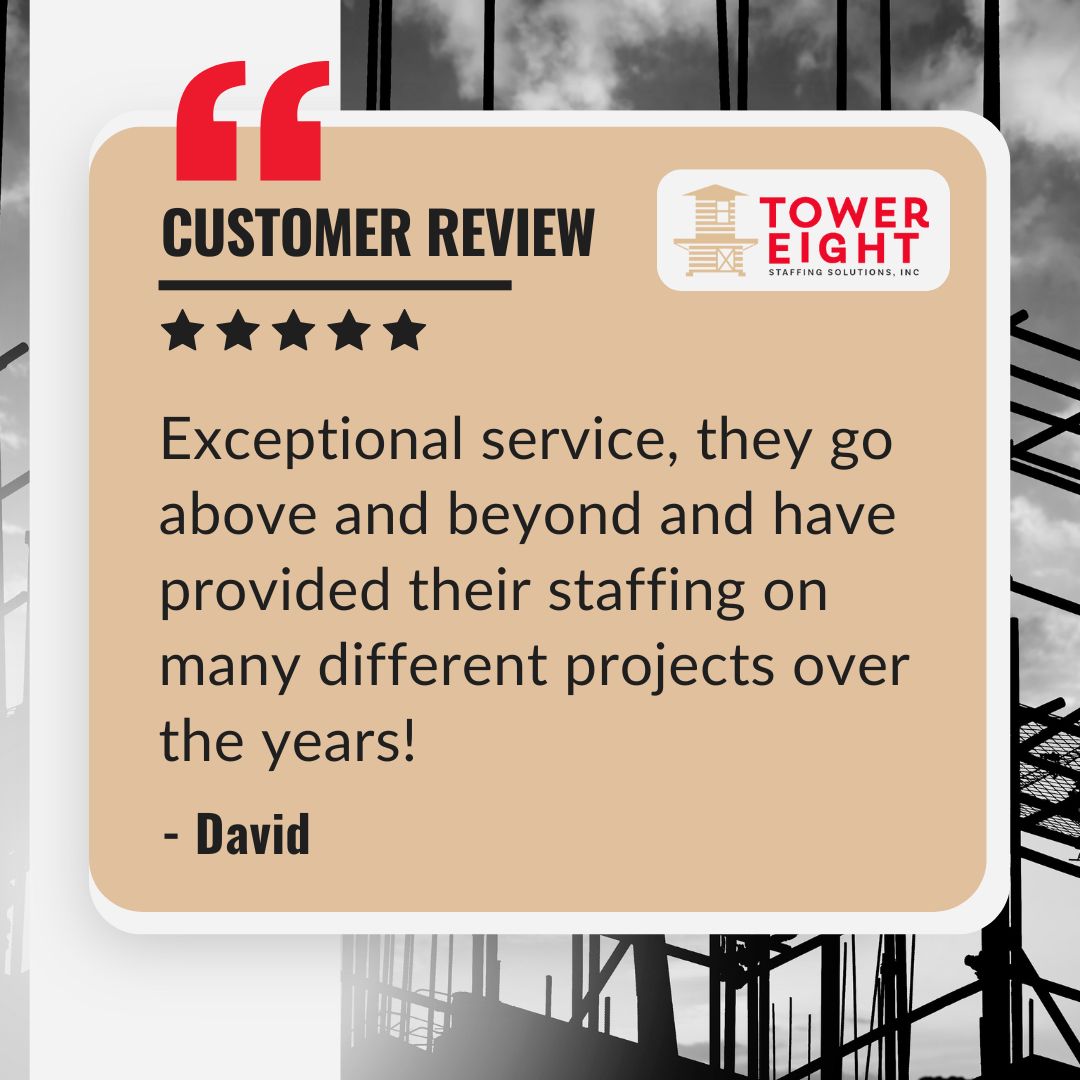 TowerStaffing's tweet image. Exceptional service is what we strive for every day and hearing it reflected in client feedback makes it even more meaningful. Thank you to our partners for trusting Tower Eight Staffing Solutions with your staffing needs.

tower8staffing.com

#temporarywork