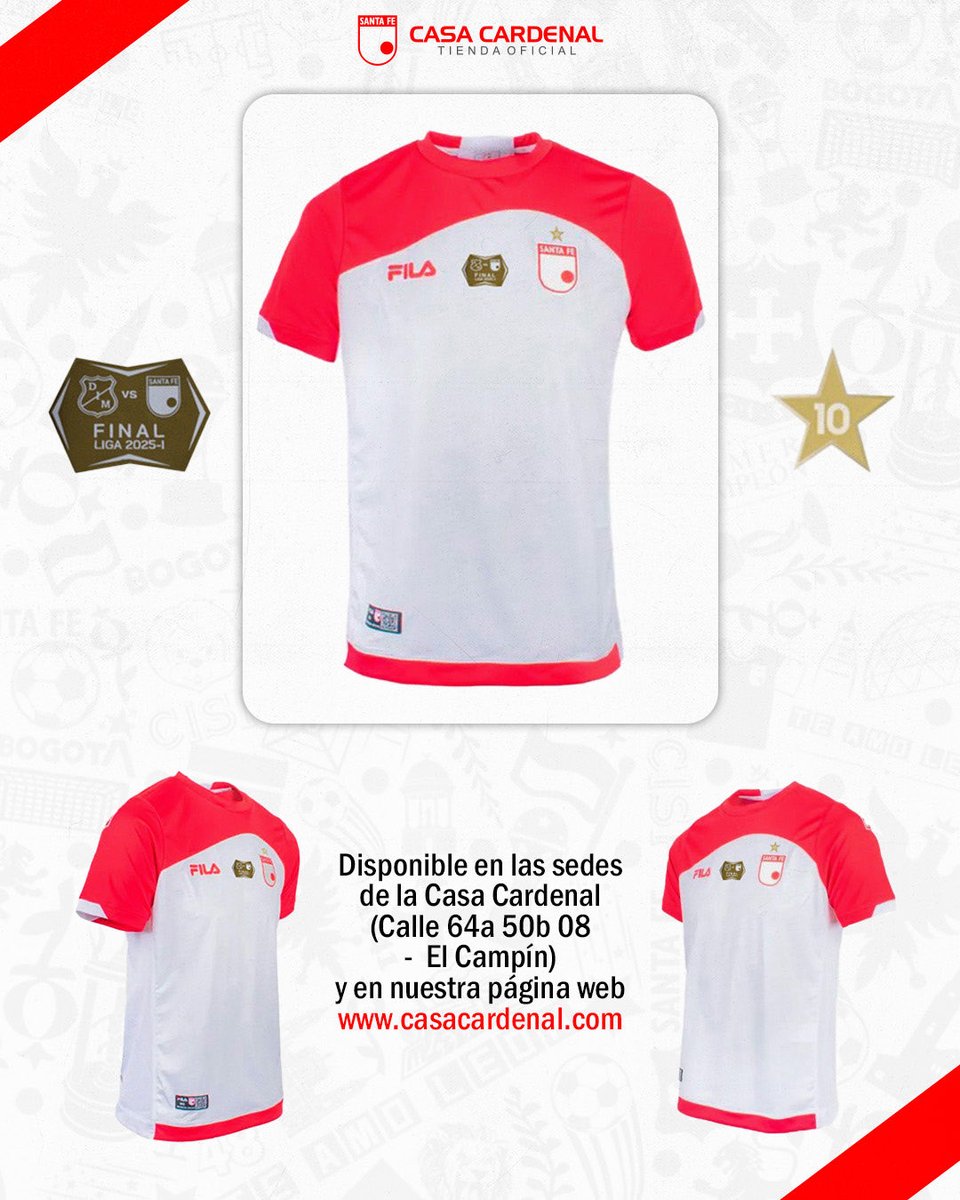 ¡La camiseta de la Décima! 🥰🏆🇮🇩

Nuestra segunda camiseta con la leyenda del título que nos dio la Décima estrella ⭐️🦁

🛒 Prenda disponible en las sedes de la Casa Cardenal y online 👉 acortar.link/6gauaL