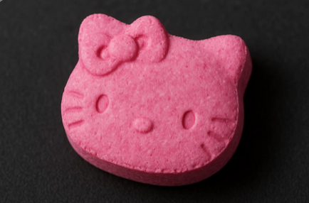代表 $Kitty meme 币的粉色猫形糖果