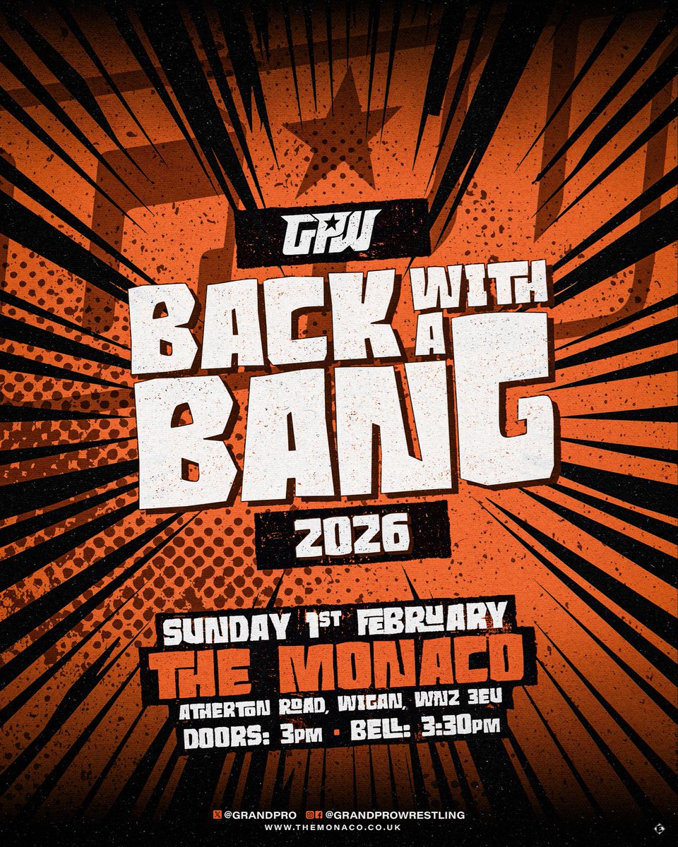 GrandPro's tweet image. Aaaand NEW!!

Massive congrats to long term roster members @SonDursun + Sandy Beach who captured gold at a truly unforgettable close to 2025

🙏 so many thank yous to fans who have helped us have another amazing year

We’re back Feb 1st #BWAB26

🎟️🎫
skiddle.com/e/41422466