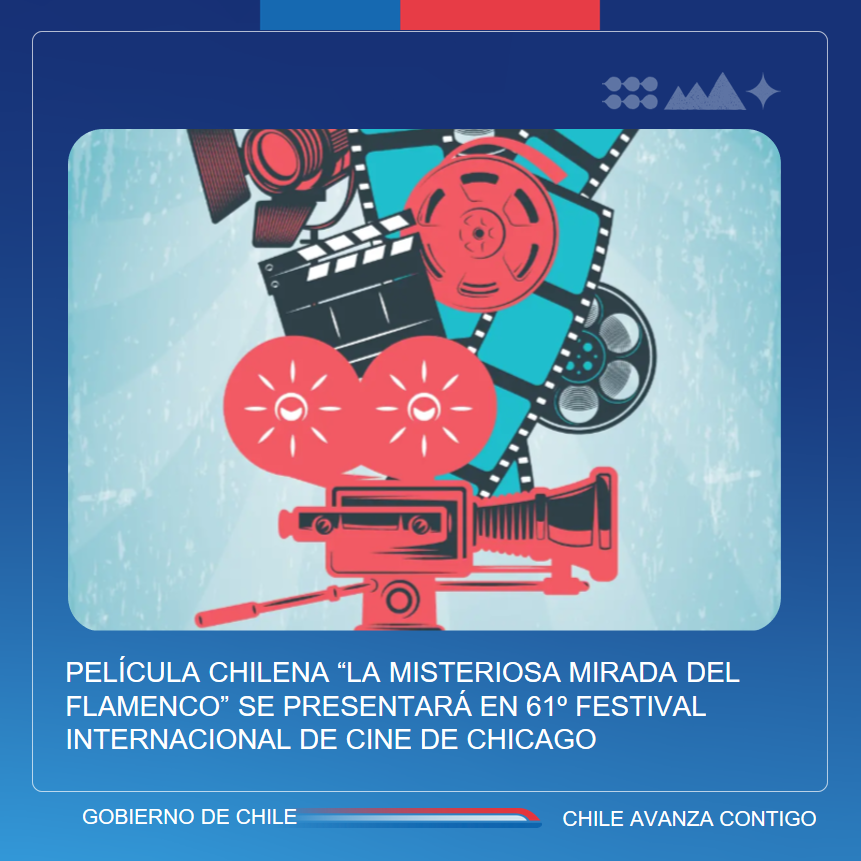 La película chilena, La misteriosa mirada del flamenco, se presentará  en el marco del 61º Festival Internacional de Cine de Chicago. 

Más información sobre la película y entradas en chicagofilmfestival.com/film/themyster…