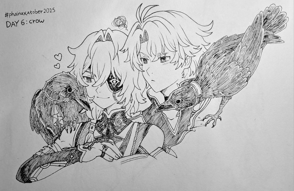 linskutin's tweet photo. Day 6: crow for #phainaxatober2025 ! (𓂂꜆◕⩊◕꜀𓂂)
#phainaxa #ファイアナ #厄夏 https://t.co/GYeM1FCtJG