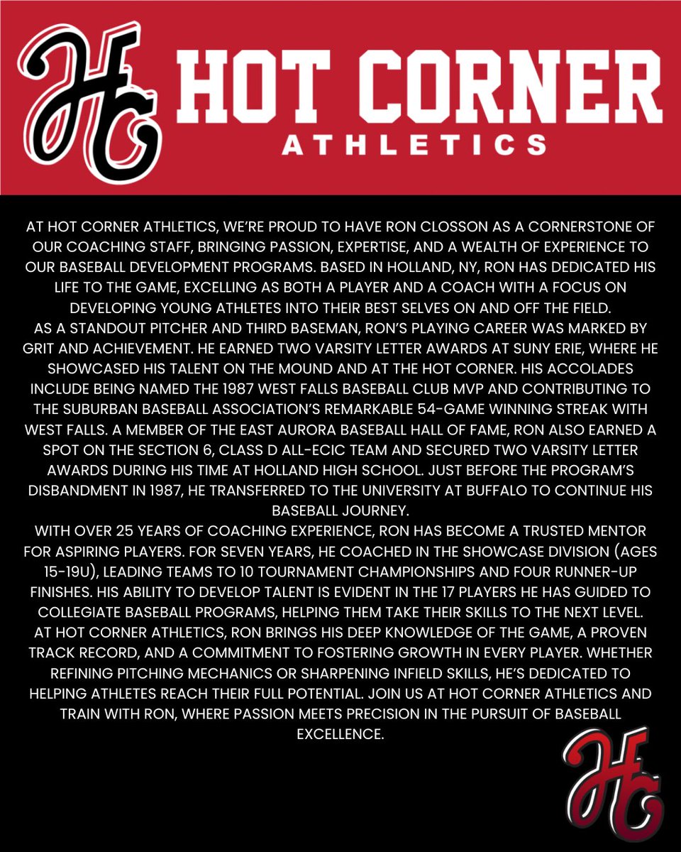 Hot Corner Athletics tweet media