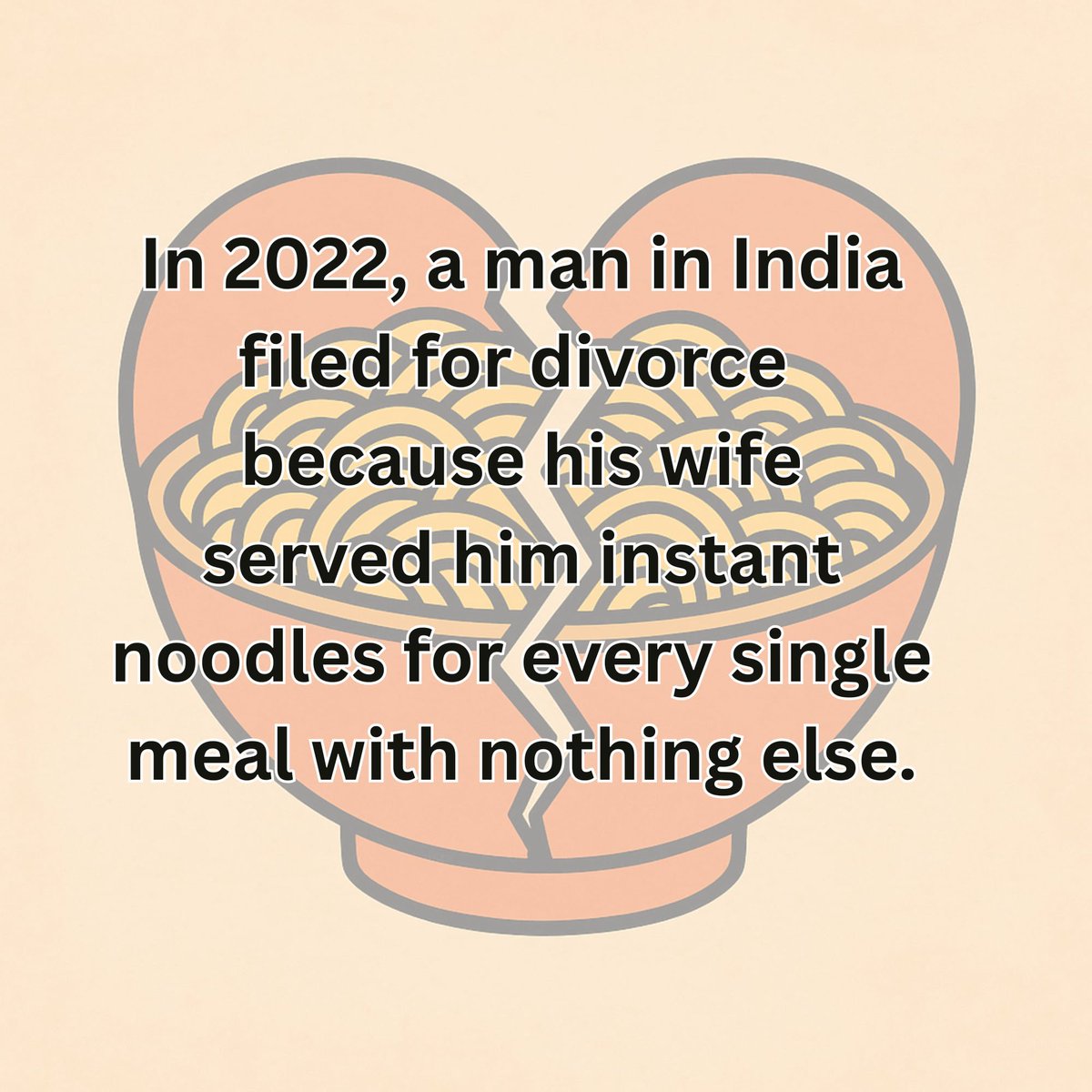 divorcewriter's tweet photo. Some couples fight over money, some over chores… and in one 2022 case in India, it was over noodles. 🍜 #NationalNoodleDay #DivorceStories https://t.co/Gddwc56jyJ
