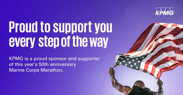 rpfeist's tweet image. KPMG is all in for the 50th Marine Corps Marathon — with runners on the course and volunteers at Water Points 10 &amp;amp; 11! Supporting every mile, every moment. #MCM50 #KPMGImpact #RunInspired #BetterTogether