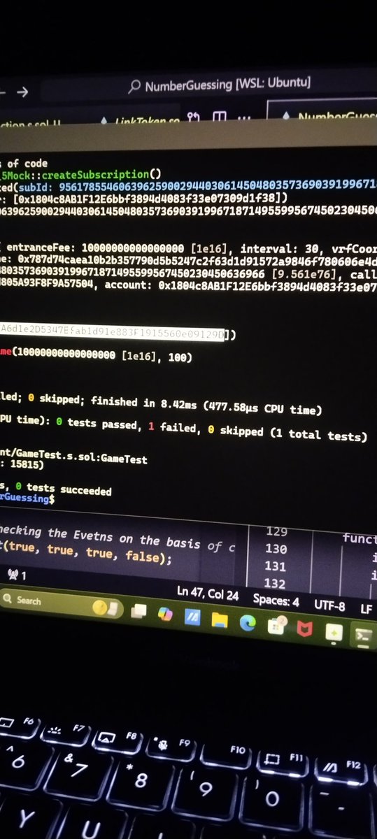 Satyam561562154's tweet image. Day 4 of #100DaysOfBlockchain 💻

✅ Worked on my own Number Guessing Game project
⚙️ Added Interaction Contract
🧩 Created a Helper Contract
🚀 Wrote the Deployer Contract
🧪 Added and tested some functions

#Solidity #SmartContracts #Foundry #Web3 #BlockchainDev