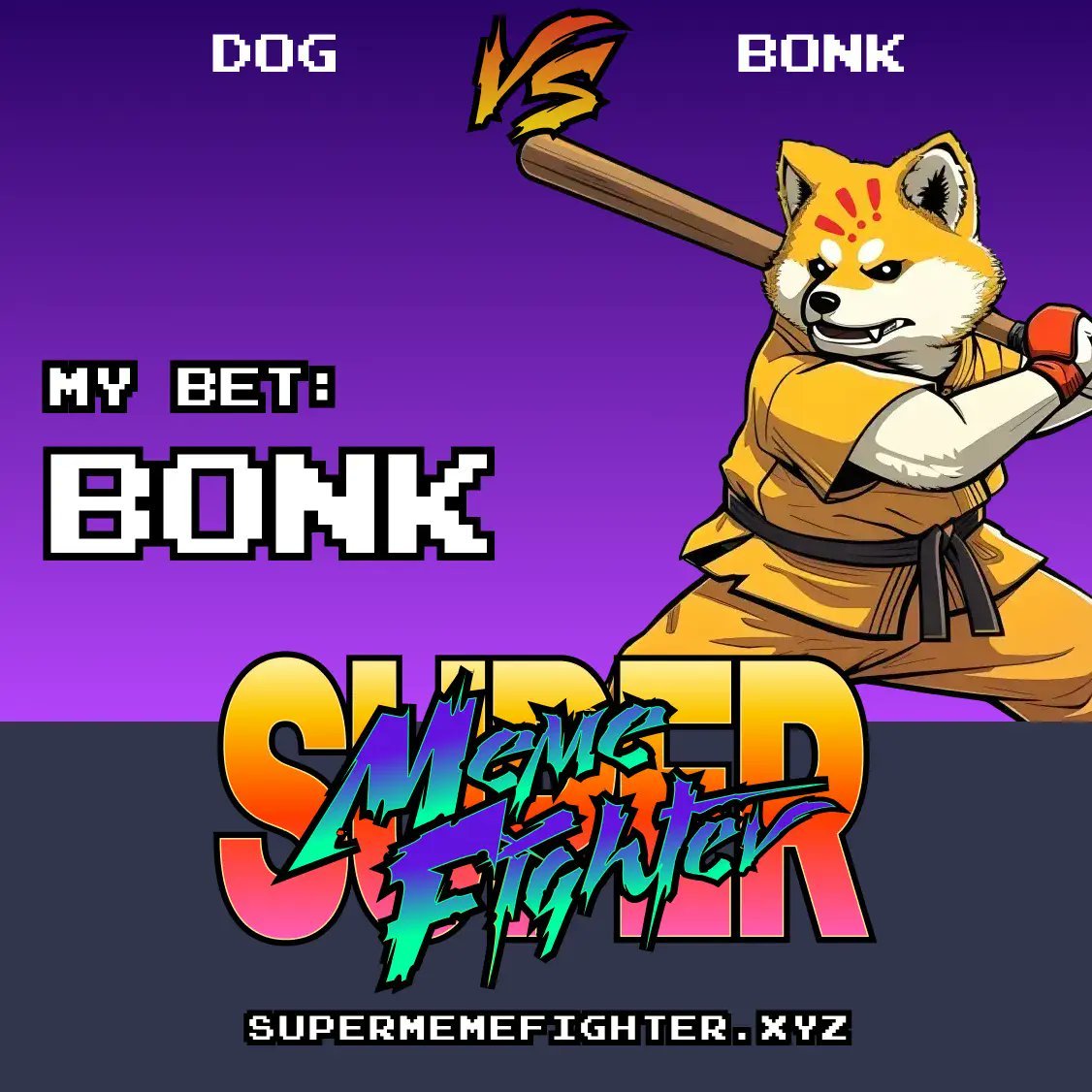 MaSe63802067's tweet photo. I am betting on $BONK!
Join the Fight on https://t.co/se4yWqgn2B
Referral_code : 1KEWV9
#supermemefighter #web3gaming #play2earn https://t.co/X1D2ZBgFhp