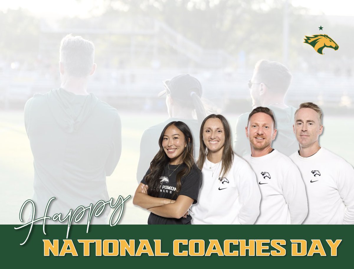 cppwsoccer's tweet photo. Happy National Coaches Day!! 🤗🫡

#CPP #Broncos #LeaveNoDoubt #SoccerCoaches @cppbroncos ⁦@calpolypomona⁩ ⁦@goccaa⁩ ⁦@NCAADII⁩ ⁦@JayMason33⁩ https://t.co/7taDbJAC63