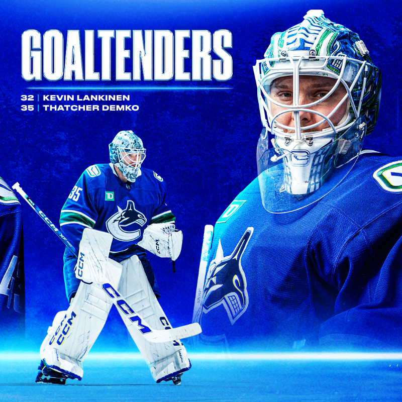 Canucks's tweet photo. Let the games begin.

Introducing your 25.26 #Canucks Opening Night Roster!