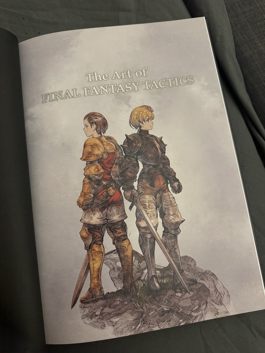 caporione's tweet image. The Final Fantasy Tactics artbook has finally been released. I still remember printing out the character artworks from FFT &amp;amp; Tactics Ogre in 1999 to hang them on my bedroom wall. It feels great to finally have a book that gathers them all together
#FinalFantasyTactics 
#FFTactics