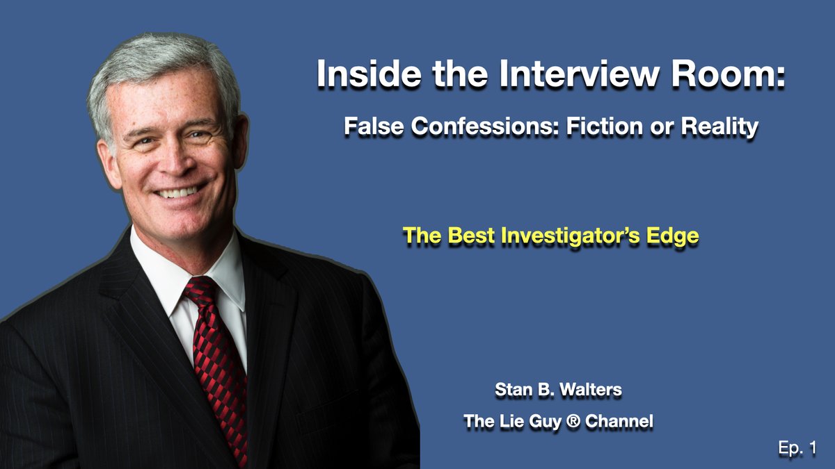 TheLieGuy's tweet photo. 🚨 PREMIERE in 30 minutes
Inside the Interview Room – False Confessions: Fantasy or Reality
Some training still says false confessions don’t exist. Science and the courts say otherwise.

Watch live & chat with me → https://t.co/uBS3e2i5Lh

#InsideTheInterviewRoom #FalseConfessions #TheLieGuy