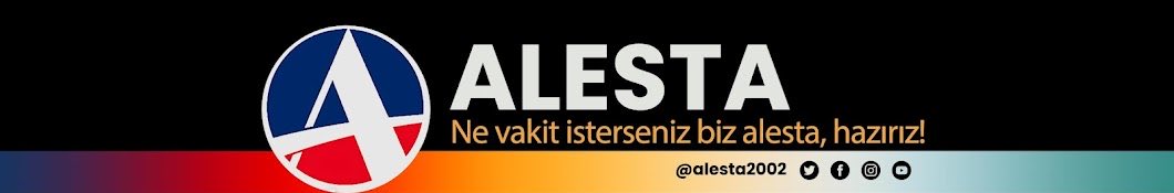 ALESTA’ya bütün sosyal medya platformlarından ulaşabilir, herkesle paylaşabilirsiniz. 

Facebook: facebook.com/2002Alesta

TikTok: tiktok.com/@alesta2002

Instagram: tiktok.com/@alesta2002

Twitter: x.com/alesta2002?s=21

YouTube: youtube.com/@alesta2002?si…