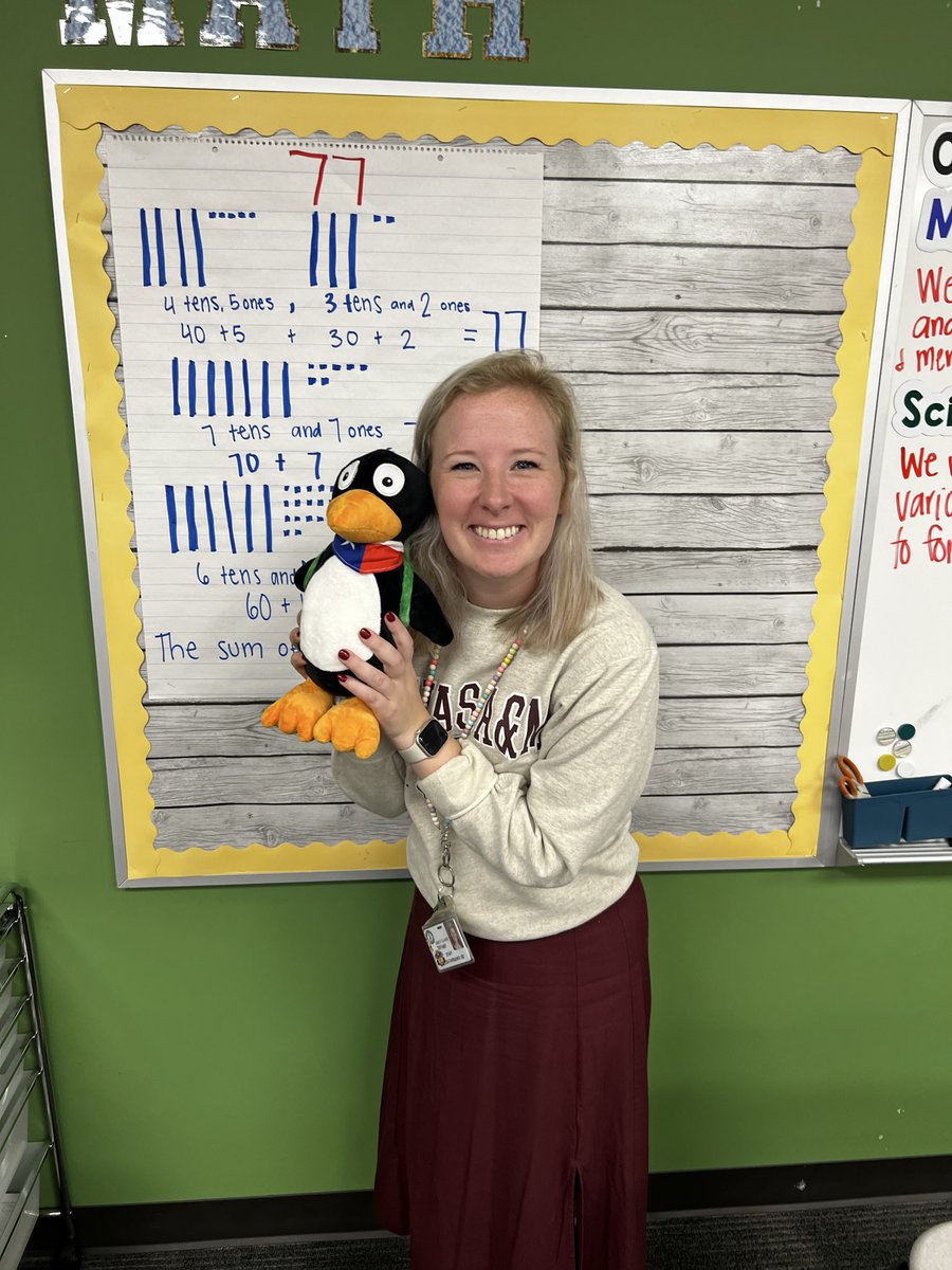 Thank you <a href="/STMathTX/">STMathTX</a> <a href="/MINDEduOrg/">MIND Education | Creators of ST Math</a> for the Jiji for our classroom! 🐧🤍