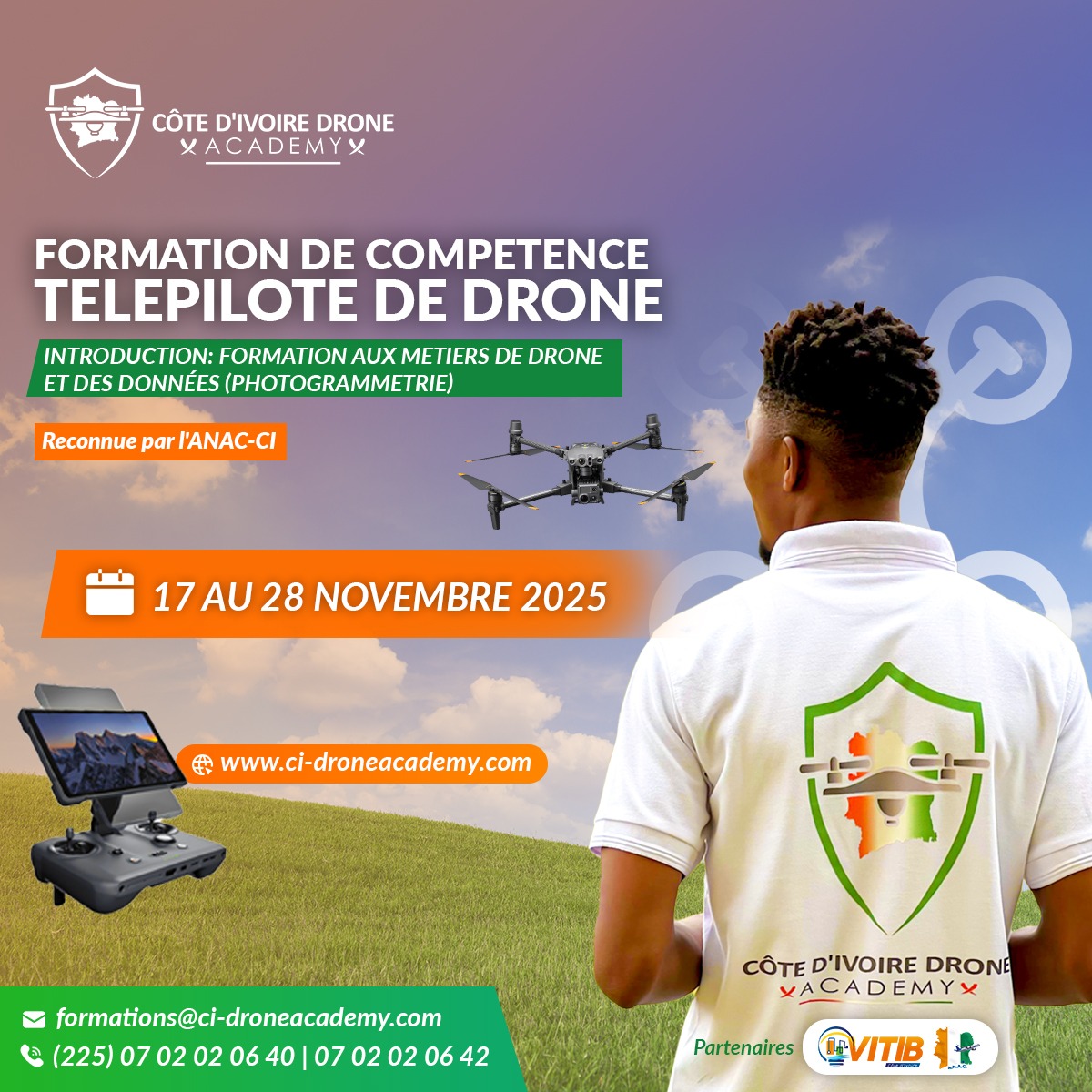 November 2025 Training Session – REGISTER ONLINE NOW  ci-droneacademy.com #CIV225 #ProfessionalDrones