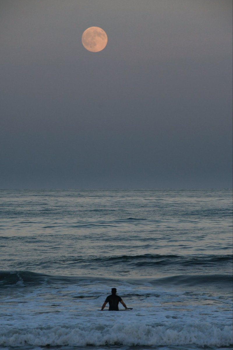crisalmar11's tweet image. Para el #surfer de  hoy en #portsaplaya en #valencia con la #luna 😉