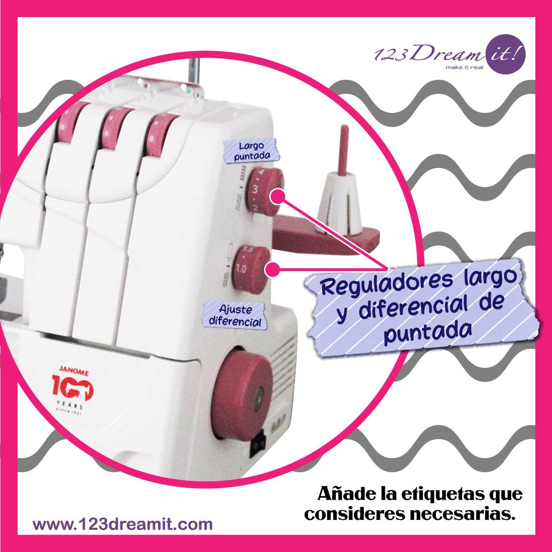 123dreamit's tweet photo. Usa tu #overlock como un experto, con estos tips podrás entender y ajustar la puntada de forma sencilla! #DreamitTip https://t.co/LgrFjrWVeL