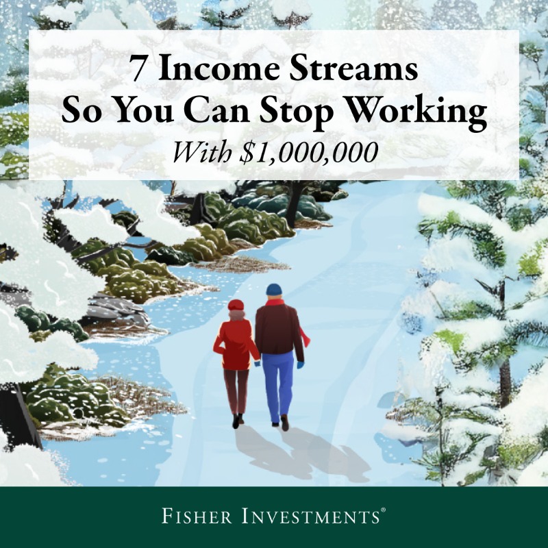 fisherinvest's tweet photo. Will you be able to make ends meet in retirement? Get our guide to learn seven ways you can generate income from a $1,000,000 portfolio.