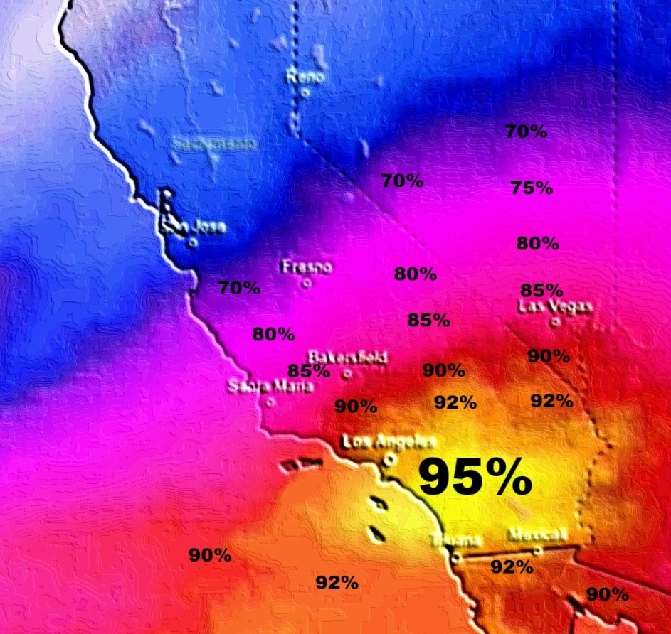 Quakeprediction's tweet image. 4.3 earthquake hits near San Diego Verifying warning For Southern California Please see forecast Maps on website