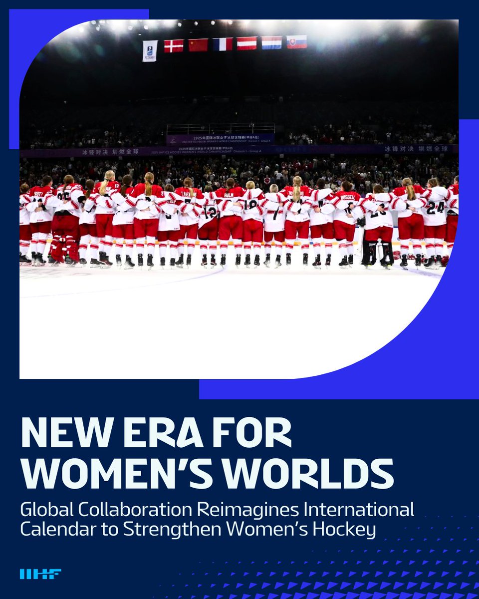 IIHFHockey's tweet image. Women&apos;s hockey is reaching new heights!🚀

Read more👇
iihf.com/en/news/69977/…
#WomensWorlds #IIHF