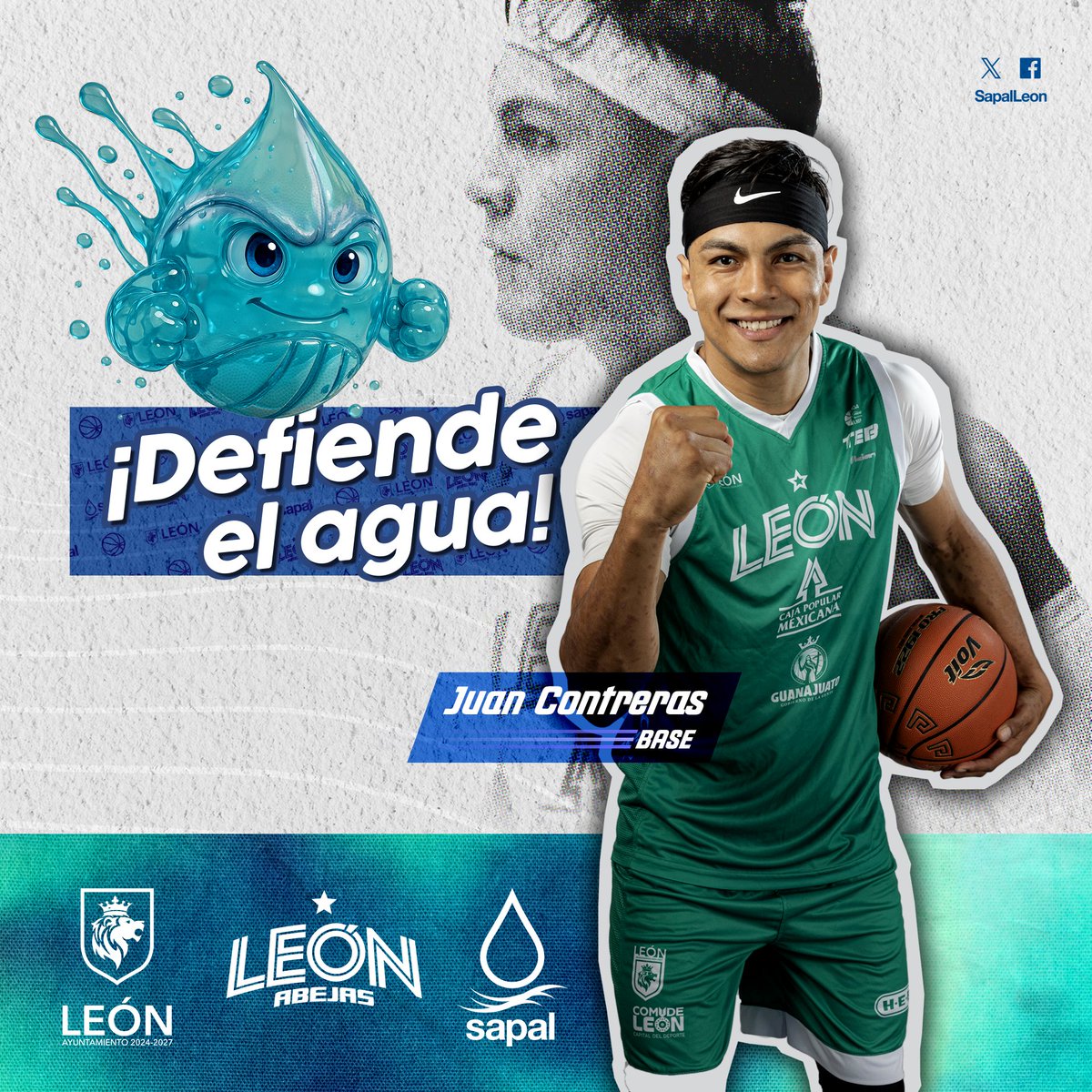 ¡Trabaja en equipo y marca la diferencia!
Aprovechar el agua de manera responsable contribuye a un futuro donde nos alcance a todos. Conviértete en un agente de cambio como las <a href="/abejasdeleon/">Abejas de León</a> y cuidemos cada gota.

¡Haz frente a la sequía! ¡#DefiendeElAgua! 🐝🏀💧