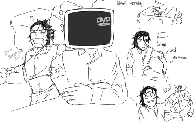Had to draw an experience I had this morning (projecting onto spamton). Man I felt like I almost lost that arm #spamtenna #spamtongspamton #tenna #DELTARUNE 