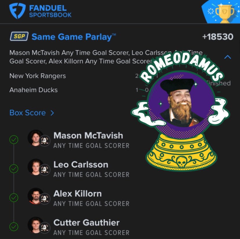 Romeodamus's tweet image. Hockey tomorrow! Are you ready? 

TMThread Discord

Link in replies

#GamblingTwitter #GamblingX #TheMoneyThread #TMThread #DubClub #Romeodamus #TMT