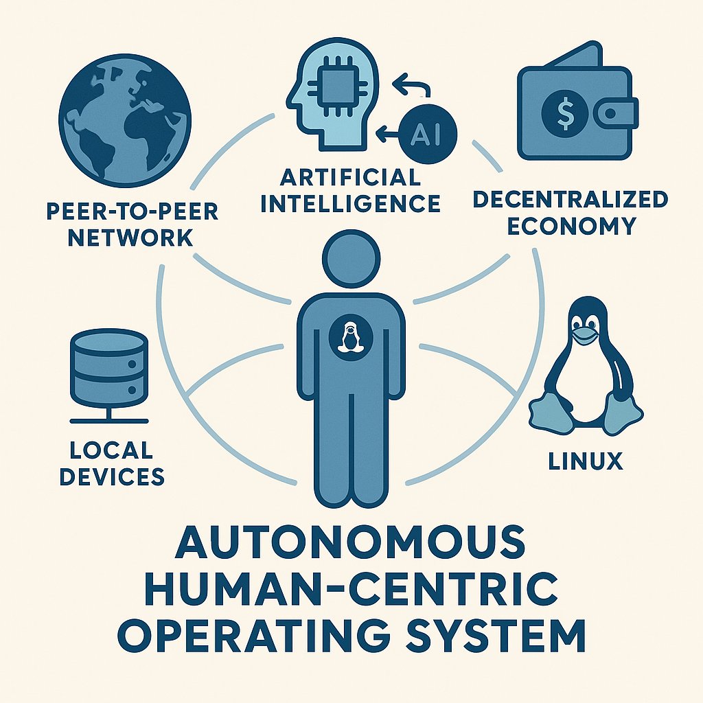 AUTONOMOUS HUMAN-CENTRIC 
OPERATING SYSTEM

#BlockchainForGood