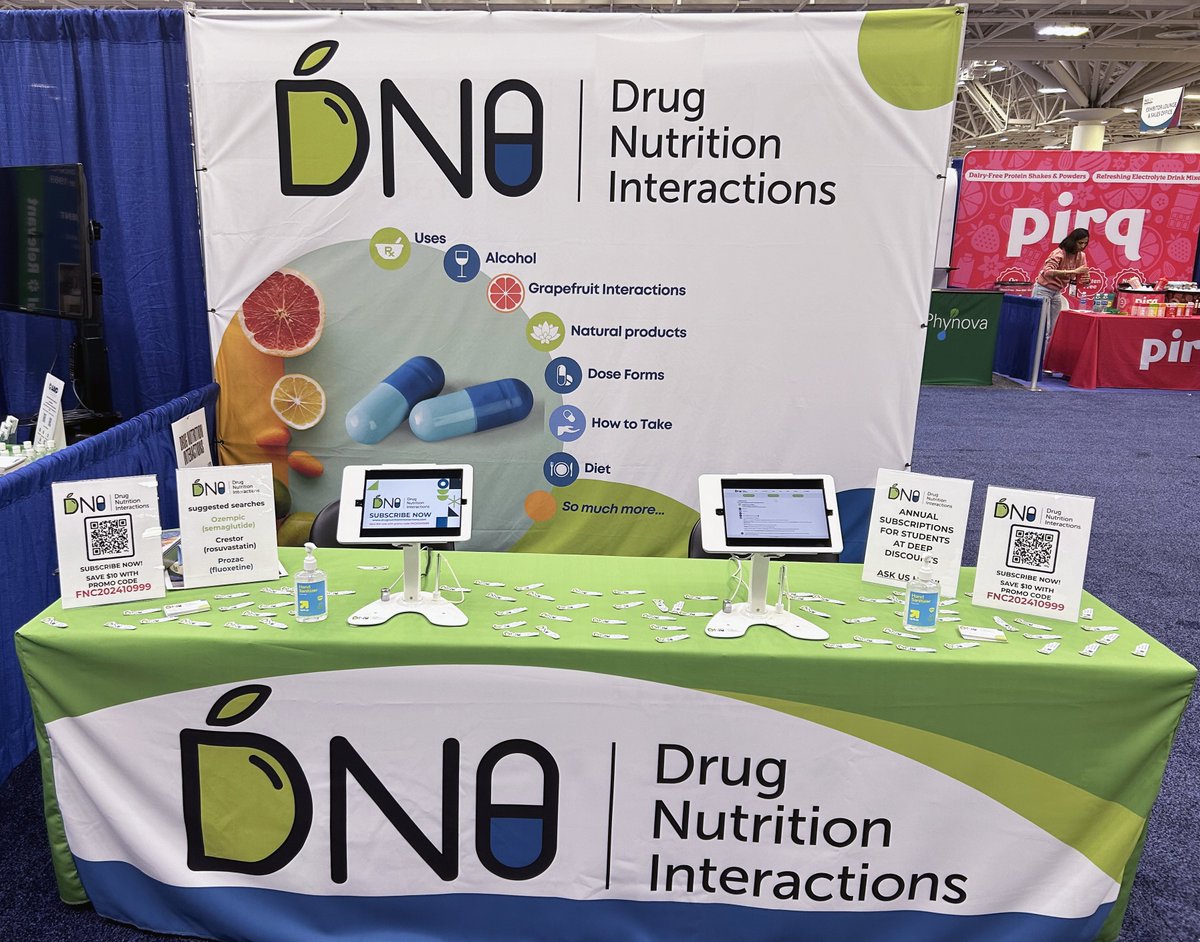 Heading to Nashville this coming weekend for #FNCE? Come visit <a href="/DrDeanElbe/">Dean Elbe, PharmD, BCPP</a> at the <a href="/dninteractions/">Drug Nutrition Interactions</a> booth #940 in the Expo Hall and let us know how your have incorporated #DNI into your training and/or practice!