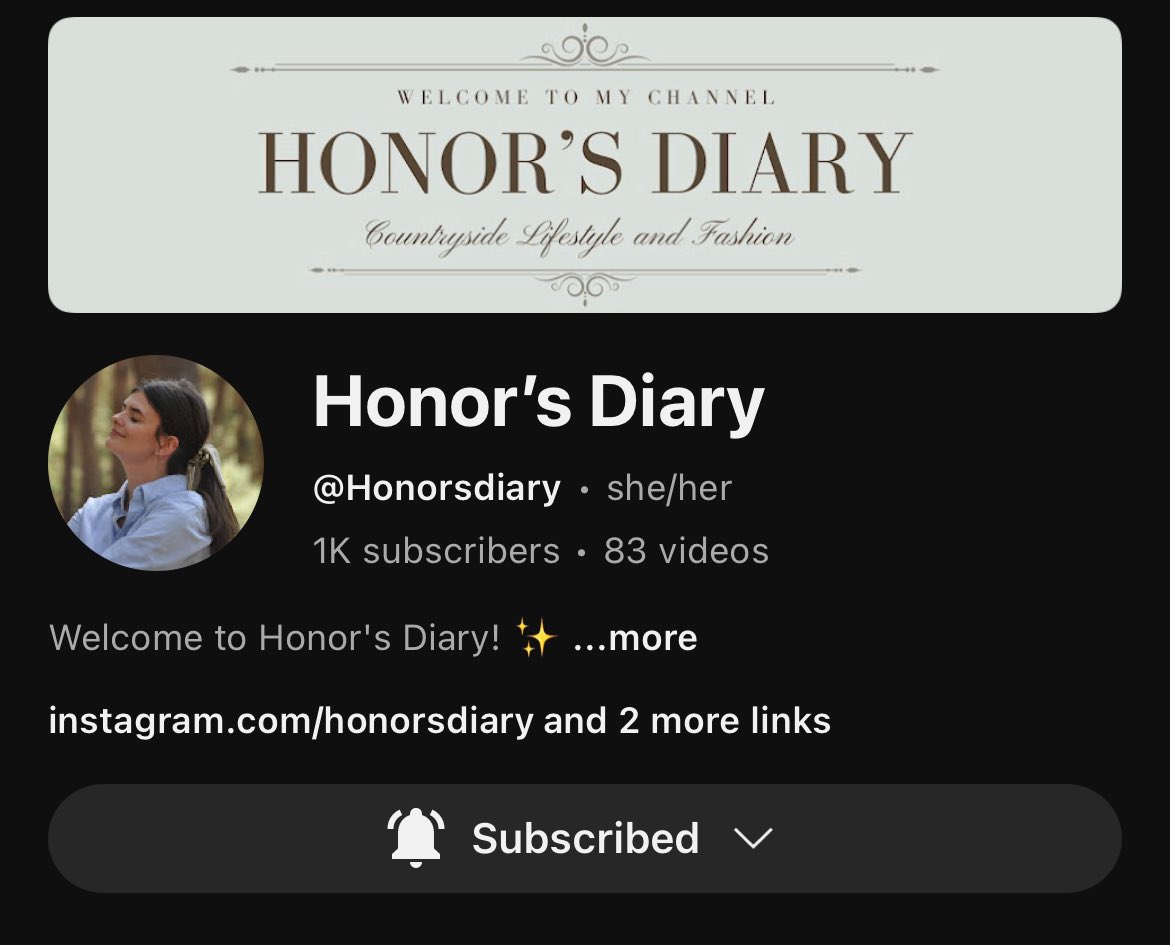 Honors_diary's tweet photo. Omg! I’ve just hit 1k subscribers on YouTube! This is such a huge milestone for me! 🥹🤍

Thank you everyone that has supported me so far on my journey 🤍
https://t.co/Q5SkDAXsDL https://t.co/cCWanWi3JX
