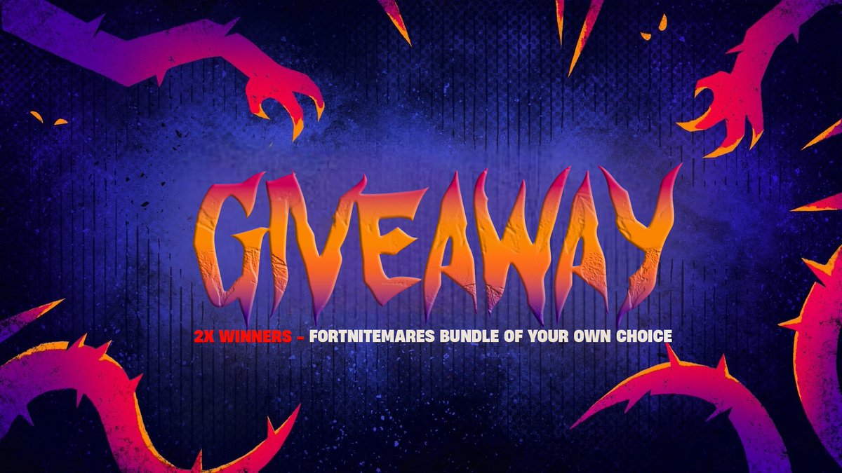 FNBRWatch's tweet image. 🎁FORTNITEMARES BUNDLE GIVEAWAY 🎁

Get a bundle of your own choice!

• Follow @FNBRWatch &amp;amp; @realAlucar 👤
• Like ❤️
• Retweet 🔁

2 winners one on each acc, drawing the winner October 10 8PM CEST 📅
#Fortnite #FortniteLeaks #FortniteGiveaway