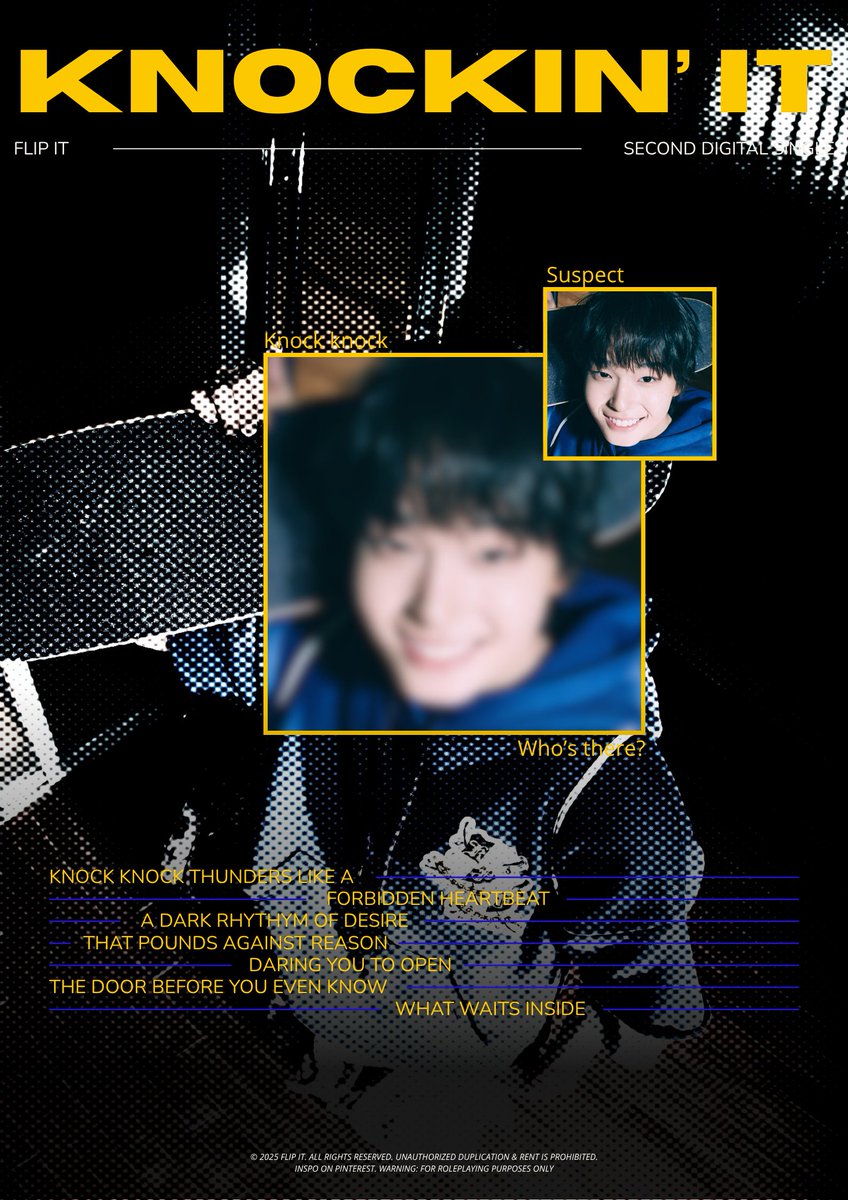 ㅤ
𝐅𝐋𝐈𝐏  𝐈𝐓     𝟐𝐧𝐝    𝐃𝐢𝐠𝐢𝐭𝐚𝐥    𝐒𝐢𝐧𝐠𝐥𝐞
𝐊͟𝐍͟𝐎͟𝐂͟𝐊͟𝐈͟𝐍͟'͟ ͟𝐈͟𝐓͟       ⋆     𝟏𝟎.𝟏𝟓.𝟐𝟎𝟐𝟓

𝙆𝗂𝖼𝙠 t𝘩𝗲 𝗳𝗹𝗂𝗽, 𝘣𝙧𝗲𝖺𝙠 t𝘩𝗲 𝗹𝗼𝖼𝙠
—𝙠𝗇𝗼𝖼𝙠 𝙠𝗇𝗼𝖼𝙠. #KNOCKIN_IT 
ㅤ