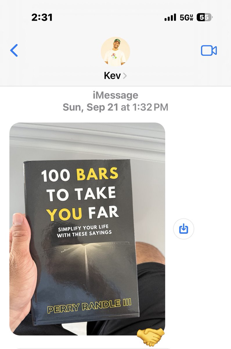 PRandleIII's tweet photo. These messages have blessed my soul! 🙏🏽

If you bought a copy of my book “100 Bars To Take You Far” please let me know so I can sign it, and show my appreciation. 

And if you haven’t bought a copy yet, what are you waiting for? Simplify your life NOW 🛣️ https://t.co/5DKsJKqFVA