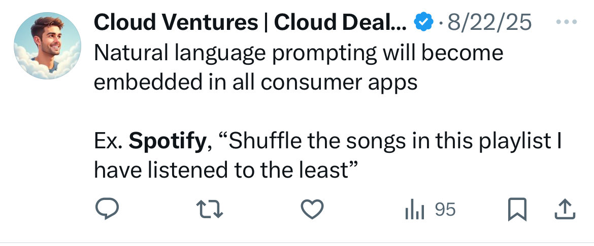 Prediction was spot on. Just didn’t realize OpenAI would do it themselves vs. the consumer apps