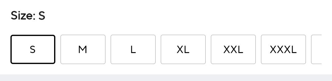 EvilMang0's tweet photo. So ummm, since when is it okay to have up to a size 5xl BUT not even an xs...? I'm lowkey crashing out https://t.co/gmlBrriQeL