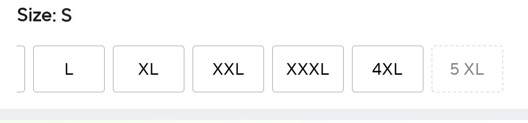 EvilMang0's tweet photo. So ummm, since when is it okay to have up to a size 5xl BUT not even an xs...? I'm lowkey crashing out https://t.co/gmlBrriQeL
