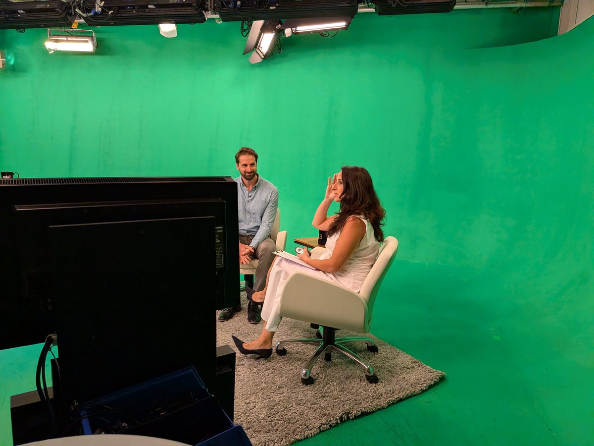 scouf's tweet photo. Behind the scenes of my @global_montreal morning show interview with the talented @La_Casella about #GreekViper. Link in bio for Full Interview. https://t.co/1SyELfPGX6