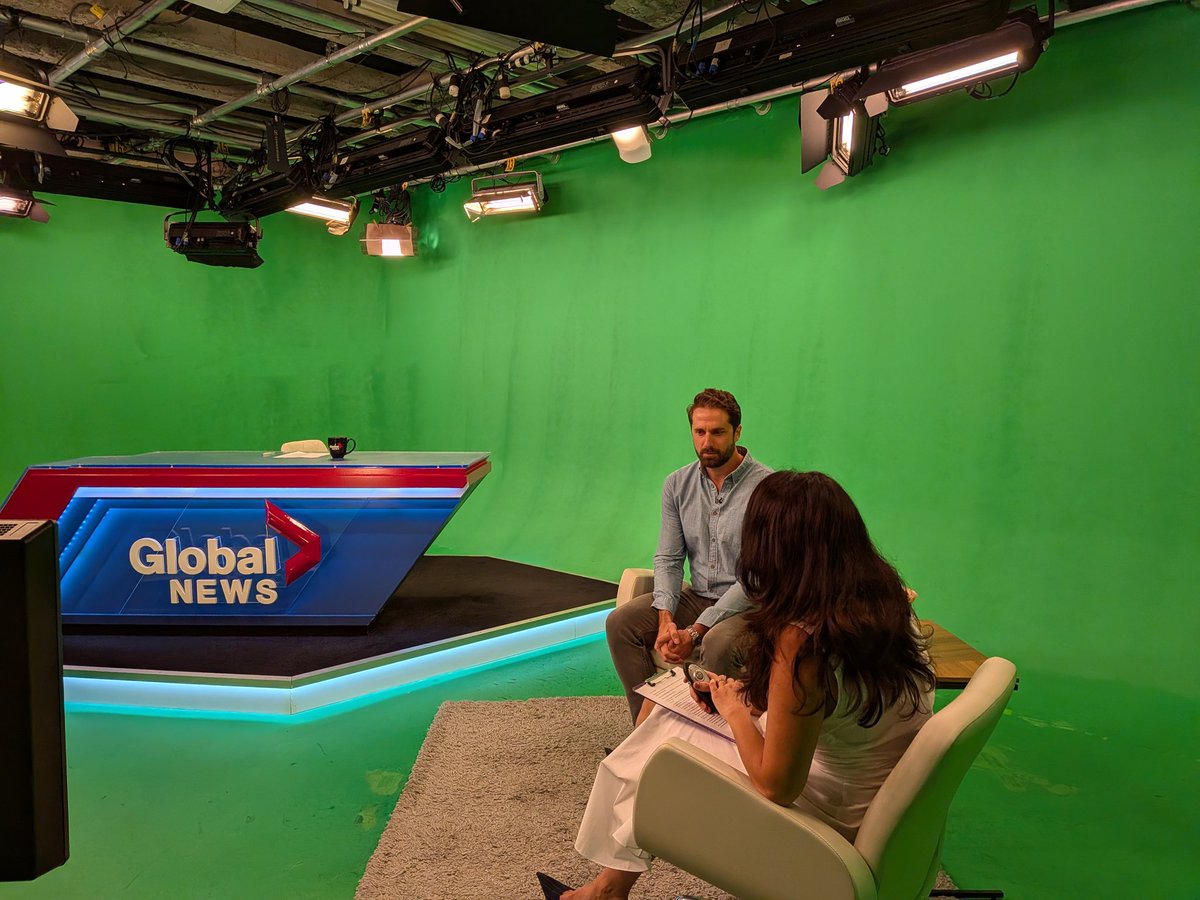 scouf's tweet photo. Behind the scenes of my @global_montreal morning show interview with the talented @La_Casella about #GreekViper. Link in bio for Full Interview. https://t.co/1SyELfPGX6
