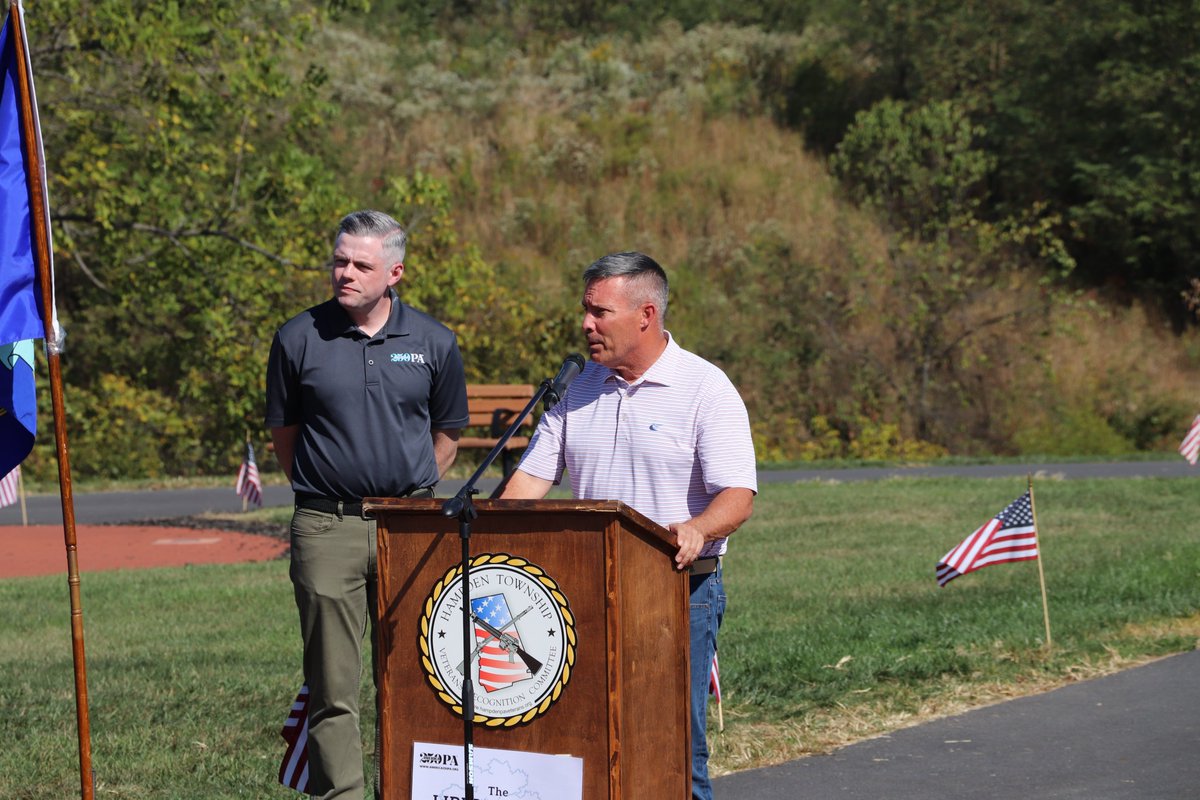 rothman_greg's tweet photo. Excited to be part of the Liberty Tree Project with @America250_PA, part of a multi-year celebration of our nation's 250th Anniversary. Recently, we planted &amp; dedicated a #LibertyTree in @CumberlandCoPA, at Hampden Twp. Veterans Park. https://t.co/s1iBVjyA1G