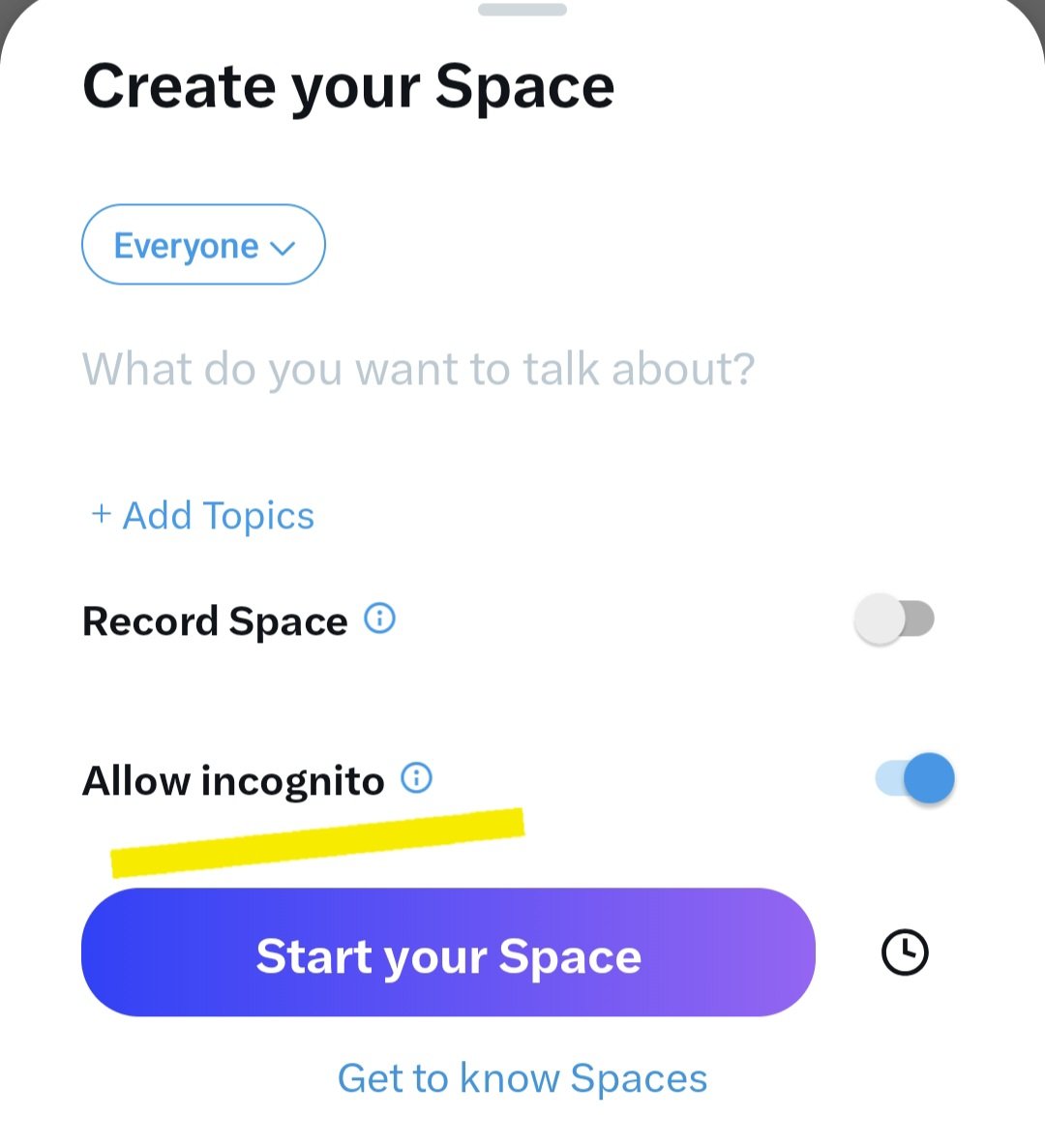 vibeSyntax's tweet image. Just want to educate some of IT people, not others 😕 they should understand while creating spaces there is incognito mode which they can use to discuss with there gf, loved one or dear one. Please dont create a space with space in which you remove the people, especially when…