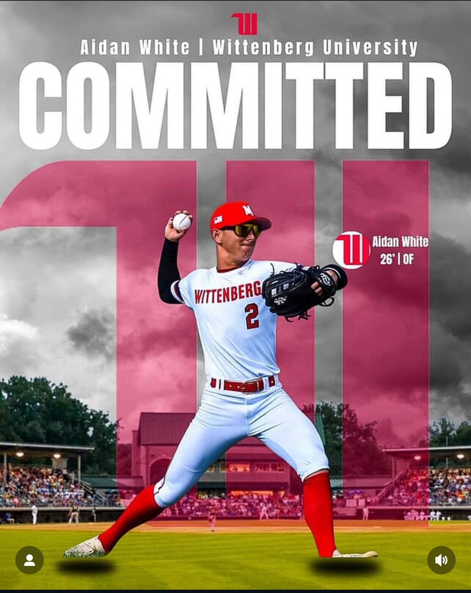 Miami Valley Prospects (@mvprospects) on Twitter photo Congratulations to 2026 OF Aidan White on his commitment to Wittenberg University to further his academic and athletic career 📚 ⚾️ 
Congrats to the White family and <a href="/WittenbergUBase/">Wittenberg Baseball</a> #TigerUp Congratulations to 2026 OF Aidan White on his commitment to Wittenberg University to further his academic and athletic career 📚 ⚾️ 
Congrats to the White family and <a href="/WittenbergUBase/">Wittenberg Baseball</a> #TigerUp