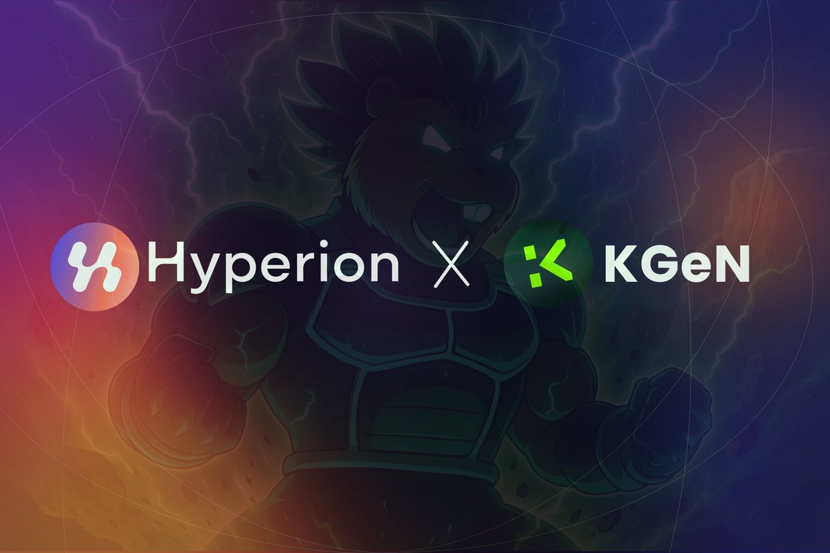 hyperion_xyz's tweet image. $KGEN / $APT pool goes live on Hyperion tomorrow at 11PM SGT / 3PM UTC. 

Congrats to @KGeN_IO on TGE — day-one liquidity 🤜🤛