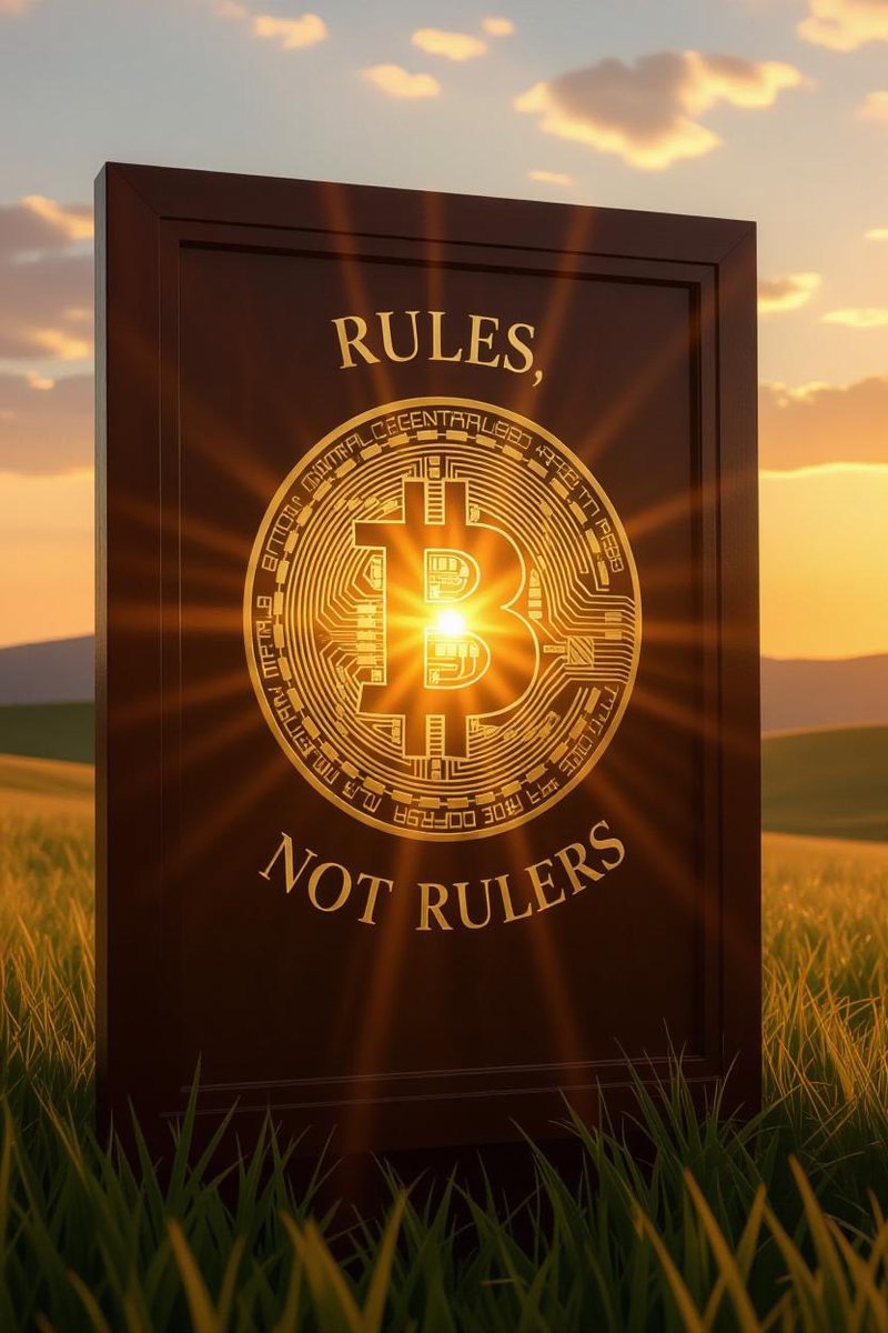 danieltadros's tweet image. Bitcoin: A rules-based agreement coded for financial freedom—a new pillar of economic liberty! #Bitcoin #Crypto ⚖️💸 #rulesnotrulers