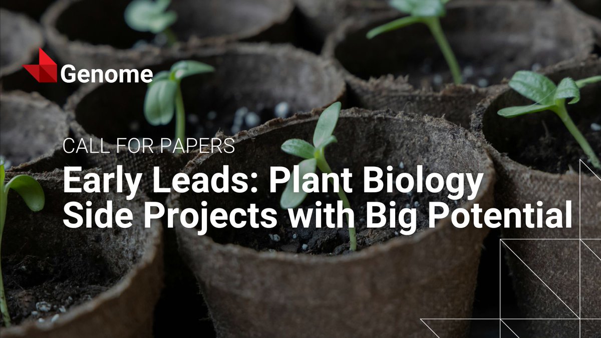 cdnsciencepub's tweet image. Have a side project with surprising results or pilot data worth sharing? @GenomeJournal’s Early Leads: Plant Biology Side Projects with Big Potential is now open for submissions. Fully Open Access, no publication fees.
Details ▶️ ow.ly/PSvZ50X7lSb
#PlantBiology…